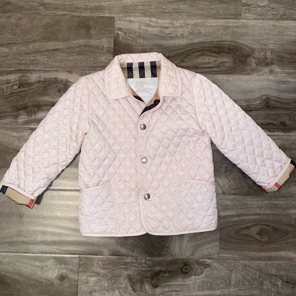 Burberry Kids, Classic Toddler Pink Coat/Jacket, Size 2Y